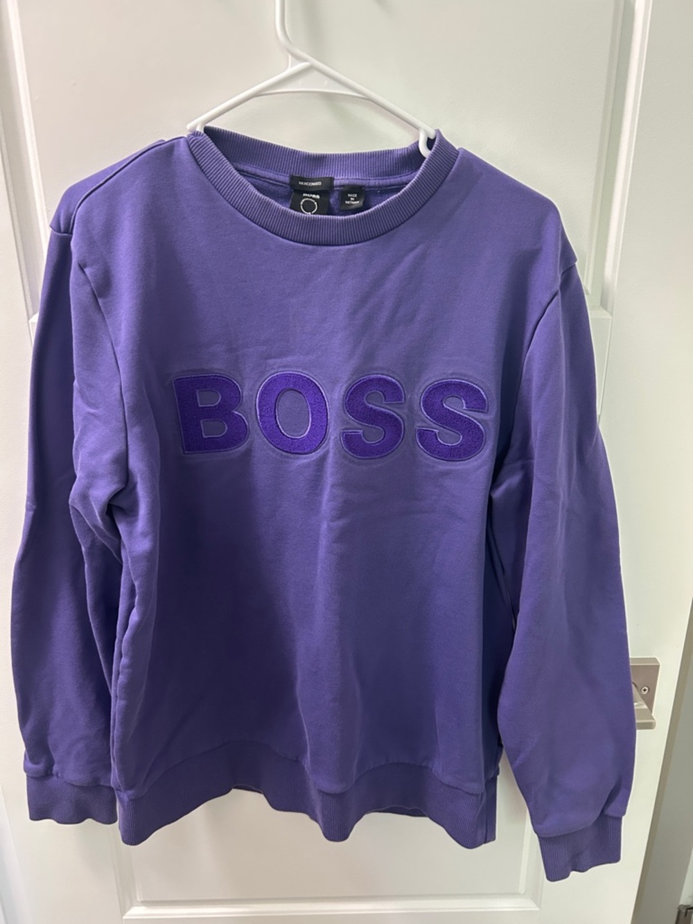 Boss Men's Crewneck Sweatshirt in Purple